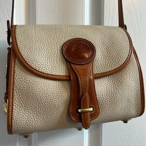 Vintage Dooney & Bourke All Weather Leather Essex Crossbody Bag, Made in USA!